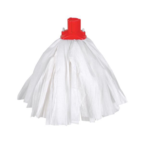 Big White Exel Socket Mop Head 12oz - Red